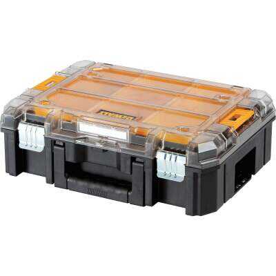 DEWALT TSTAK V 13 In. W x 5.75 In. H x 17.25 In. L Small Parts Organizer with 9 Bins