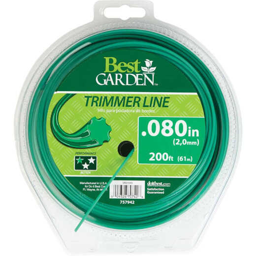 Best Garden 0.080 In. x 200 Ft. 7-Point Trimmer Line