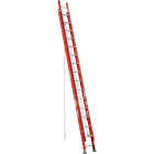 Werner 32 Ft. Fiberglass Extension Ladder with 300 Lb. Load Capacity Type IA Duty Rating Image 1